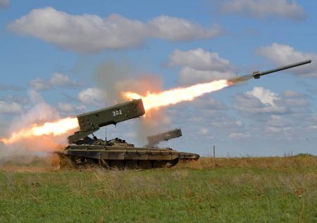 Минобороны показало кадры работы огнеметных систем «Солнцепек»
