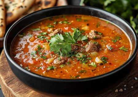 Суп харчо из говядины с рисом — пошаговый рецепт сытного ужина