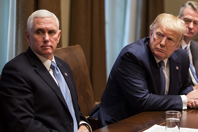 Майкл Пенс и Дональд Трамп