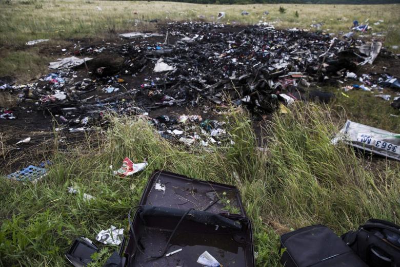 Место крушения. Рейс MH17 Malaysia Airlines