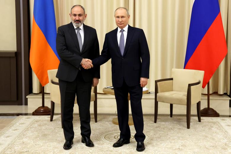 Никол Пашинян, Владимир Путин