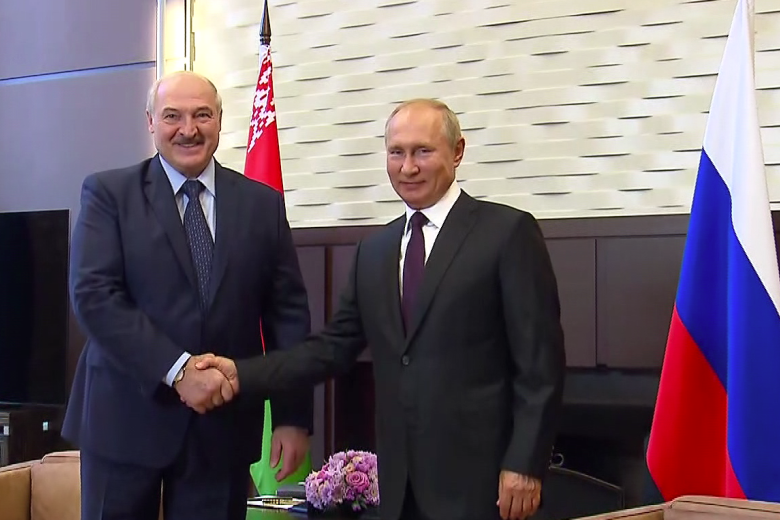 Александр Лукашенко и Владимир Путин