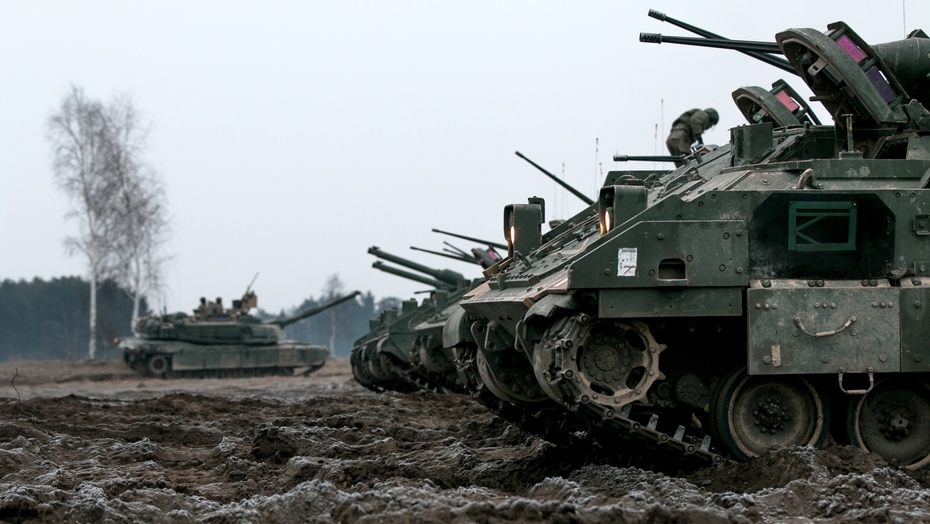 Общевойсковые учения с боевой стрельбой в Польше