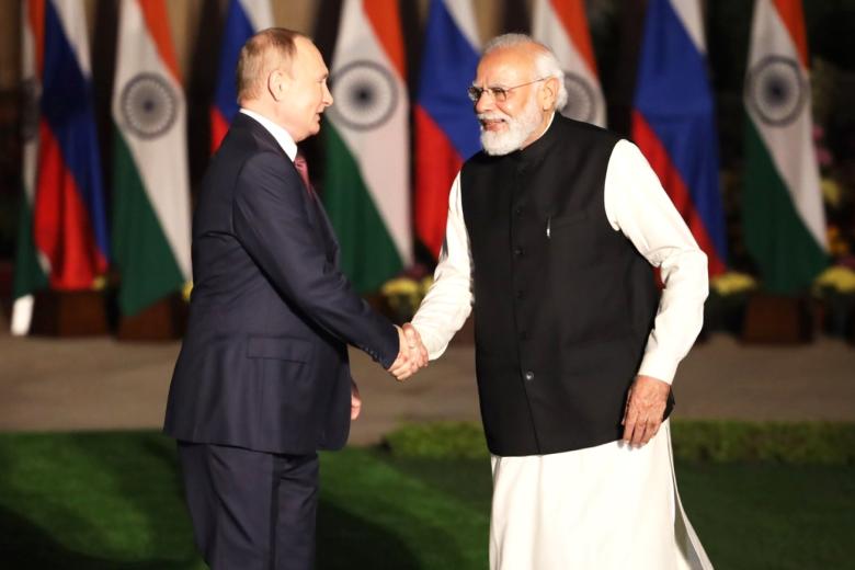 Владимир Путин и Нарендра Моди