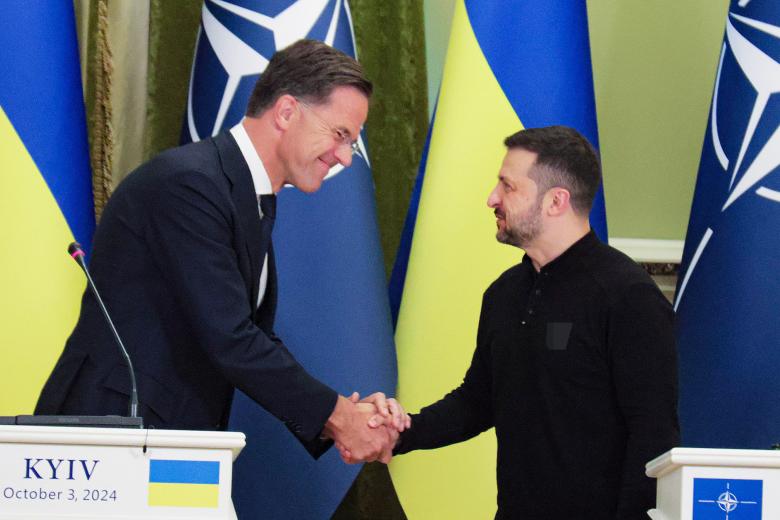 Марк Рютте и Владимир Зеленский