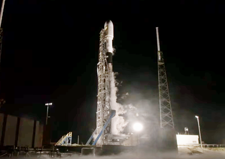 SpaceX совершила очередной запуск ракеты Falcon 9 со спутниками Starlink
