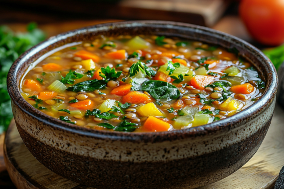 Постный суп с чечевицей и овощами: полезное блюдо для Великого поста