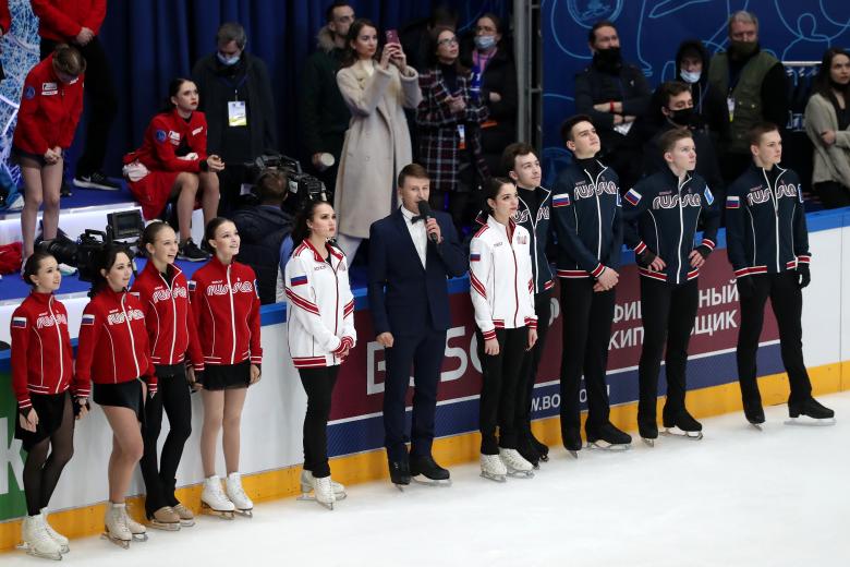 Камила Валиева, Елизавета Туктамышева, Александра Трусова, Анна Щербакова, Алина Загитова, Алексей Ягудин, Евгения Медведева, Дмитрий Алиев, Макар Игнатов, Андрей Мозалёв и Михаил Коляда.