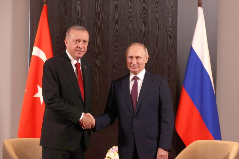 Реджеп Тайип Эрдоган и Владимир Путин