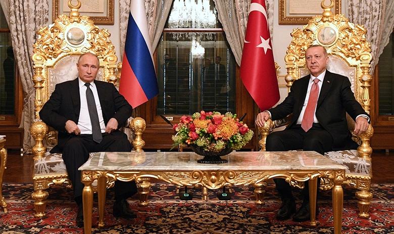 Встреча президента РФ Владимира Путина с президентом Турции Реджепом Тайипом Эрдоганом