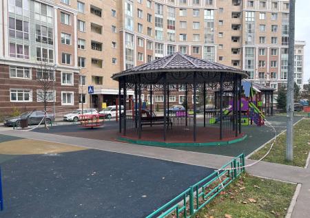 Появились фото с места убийства женщины на детской площадке в Новой Москве
