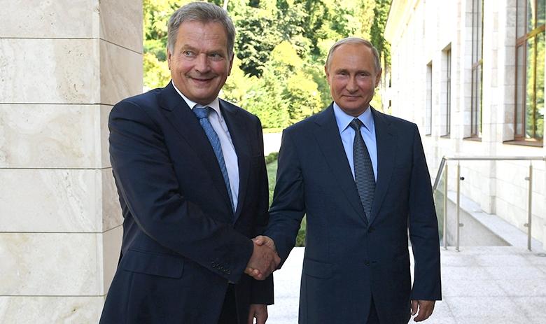 Президент Финляндии Саули Ниинистё и президент РФ Владимир Путин