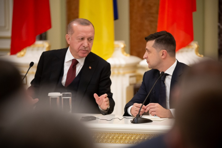 Реджеп Тайип Эрдоган и Владимир Зеленский