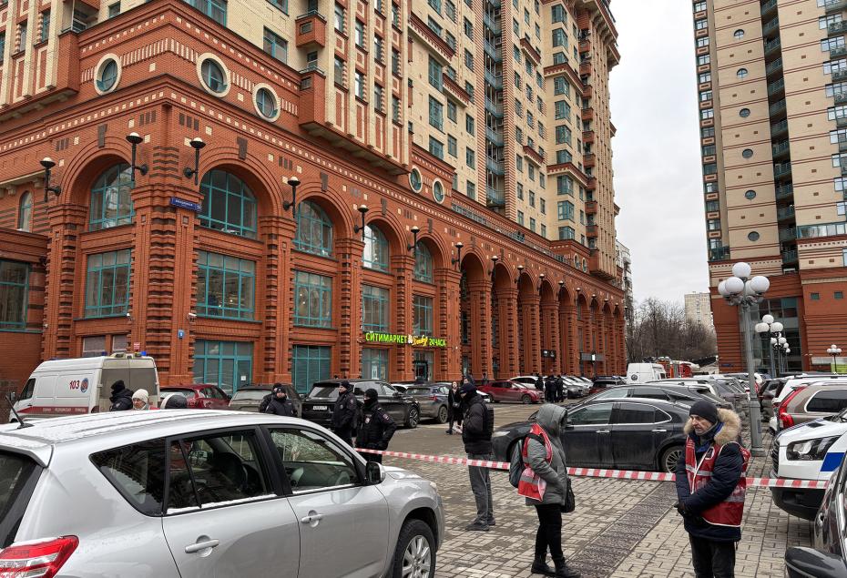 На месте взрыва в жилом комплексе «Алые Паруса» на северо-западе Москвы