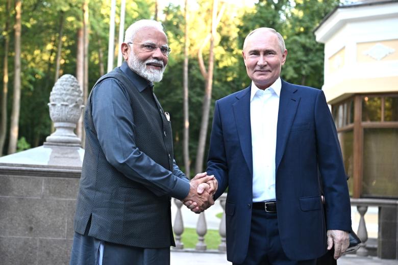 Владимир Путин и Нарендра Моди