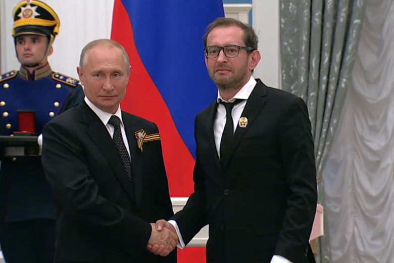 Владимир Путин и Константин Хабенский