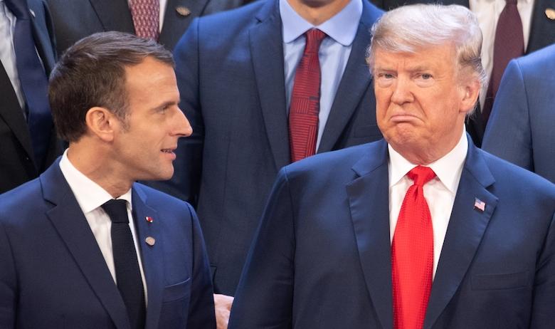 Эммануэль Макрон и Дональд Трамп
