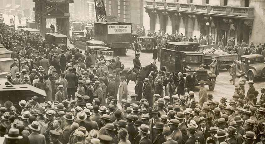 Великая депрессия: инвесторы наводнили Уолл-Стрит 