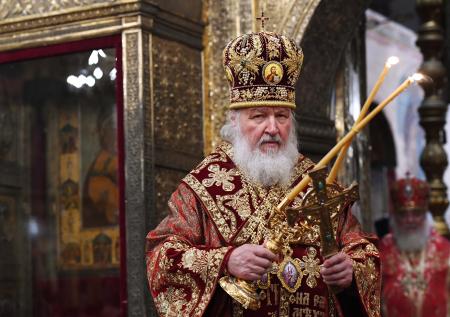 Патриарх Кирилл в Кремле проводит праздничную литургию в День Крещения Руси