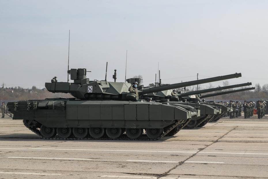 Танки Т-14 «Армата» с комплексом активной защиты «Афганит»