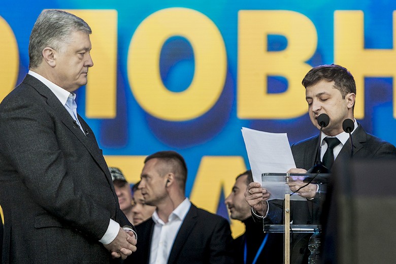 Петр Порошенко и Владимир Зеленский