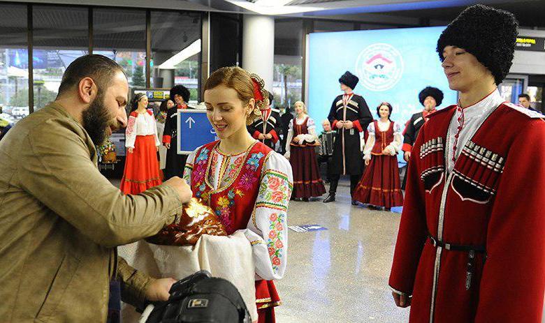 Встреча сирийских делегатов в аэропорту Сочи