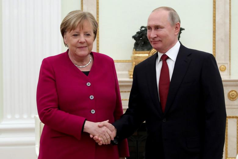 Ангела Меркель и Владимир Путин