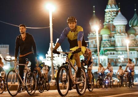 Участники московского велофестиваля выстроятся в огромную фигуру велосипеда