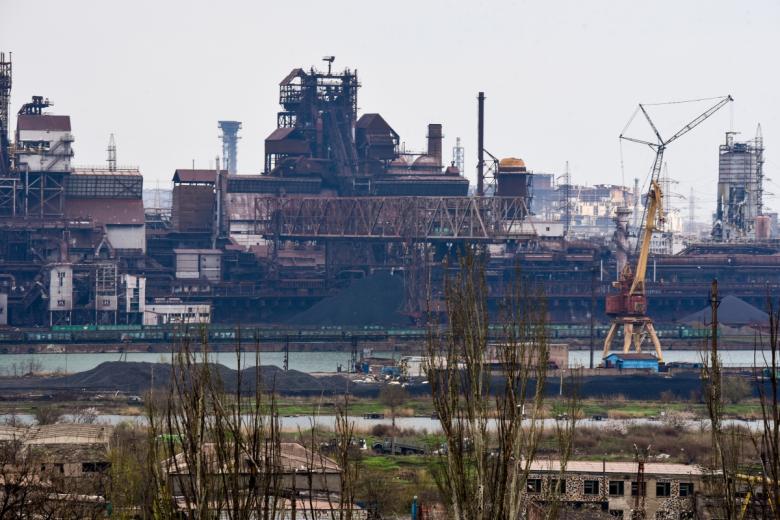 Металлургический комбинат «Азовсталь» в Мариуполе