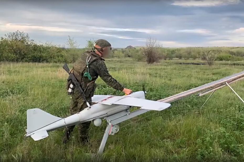 Запуск БПЛА «Орлан»