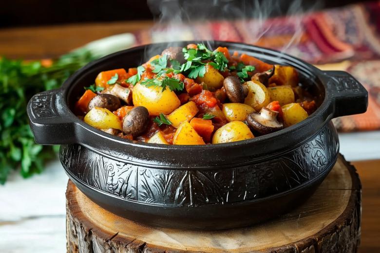 Овощи в афганском казане