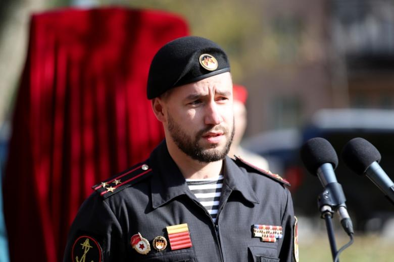 Командир батальона Донецкой Народной Республики (ДНР) «Спарта» Владимир Жога