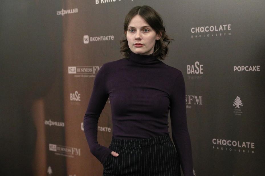 Певица Лиза Гинзбург на премьере российско-ливанского фильма «Гнев» режиссера Марии Ивановой Сурае в кинотеатре «Иллюзион»