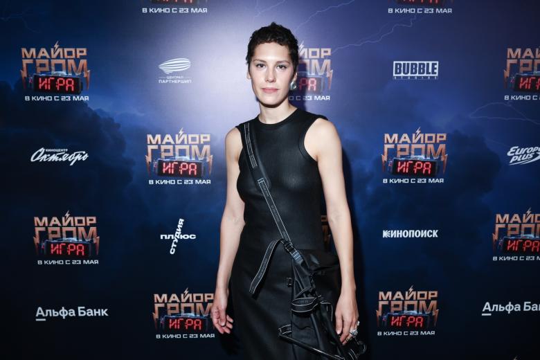 Актриса Ирина Горбачева на премьере фильма «Майор Гром: Игра» в кинотеатре «Каро 11 Октябрь»
