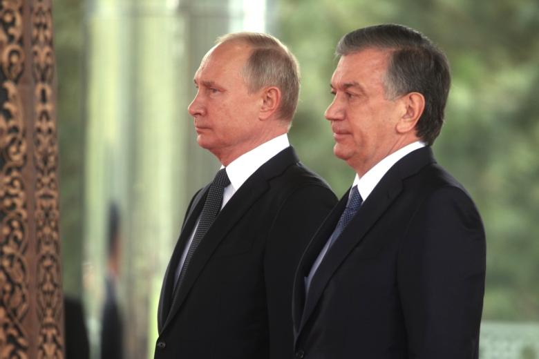 Владимир Путин и Шавкат Мирзиёев