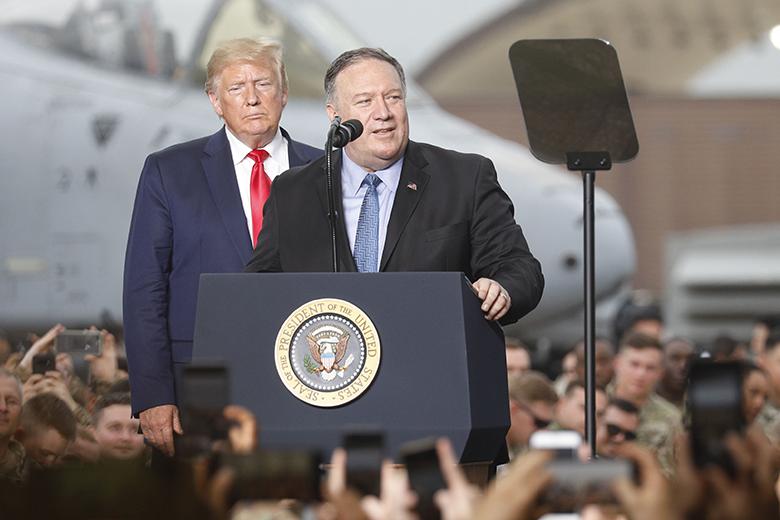 Президент США Дональд Трамп и госсекретарь Майкл Помпео 