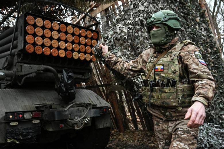 Боевая работа РСЗО «Град» в зоне СВО