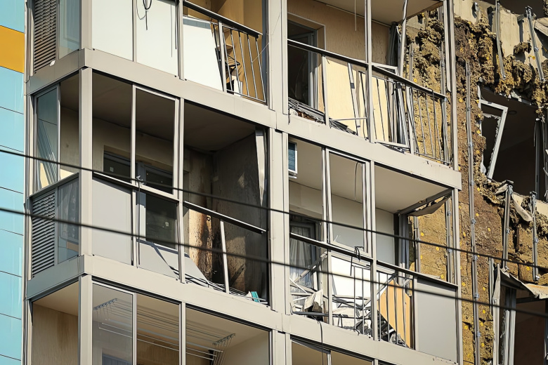 Последствия падения беспилотника в Московской области