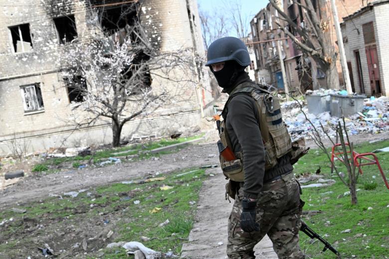 Боец ЧВК «Вагнер» в Артёмовске