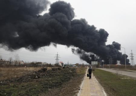 Стала известна площадь пожара на белгородской нефтебазе