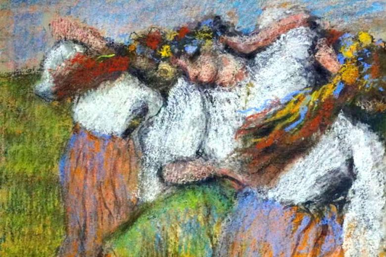 Картина художника Эдгара Дега «Русские танцовщицы»