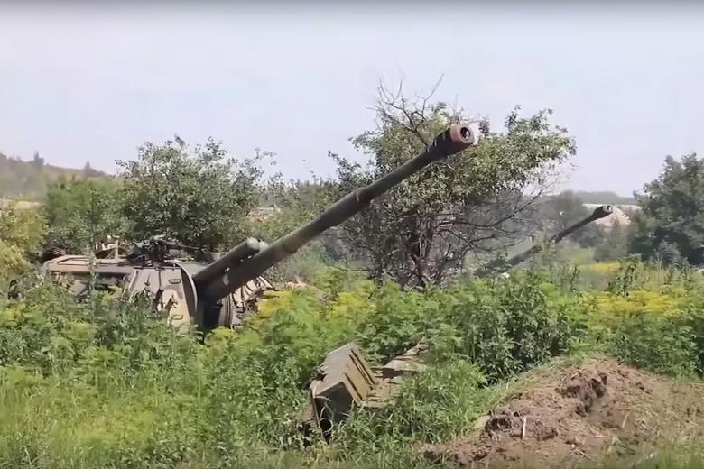  Боевая работа расчетов самоходных артиллерийских установок 2С-19 «Мста-С»