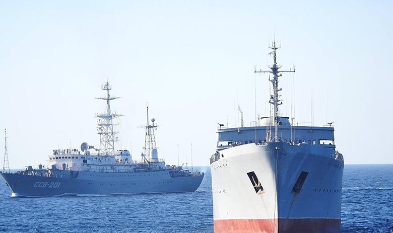 Корабли ВМС Украины в Азовском море