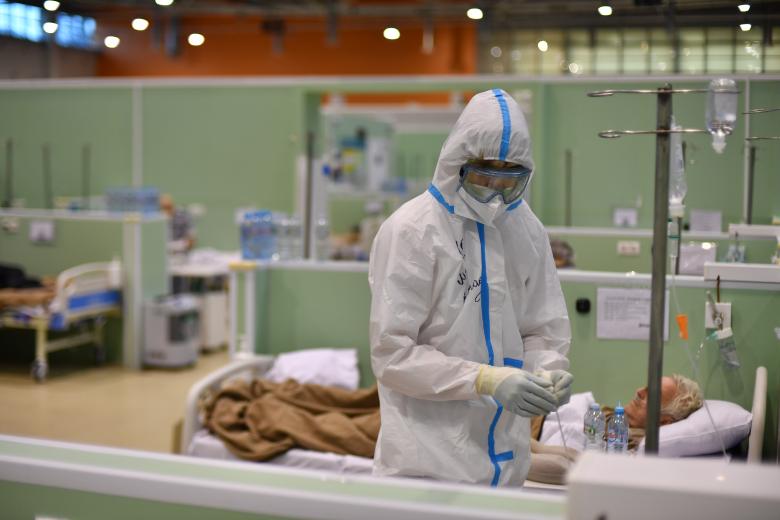 Работа госпиталя для пациентов с Covid-19