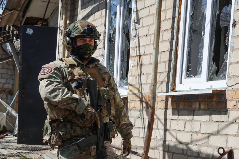 Боец ЧВК «Вагнер» в Артемовске