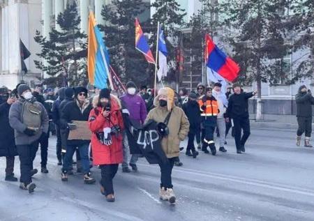 Протестующие заблокировали центральный проспект в столице Монголии