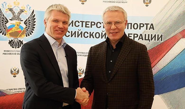 Павел Колобков и Вячеслав Фетисов