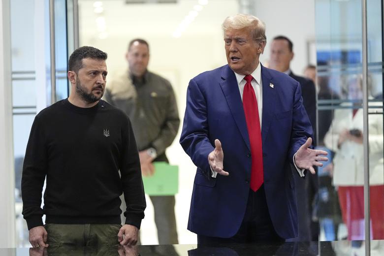 Встреча кандидата в президенты США Дональда Трампа и президента Украины Владимира Зеленского в Нью-Йорке