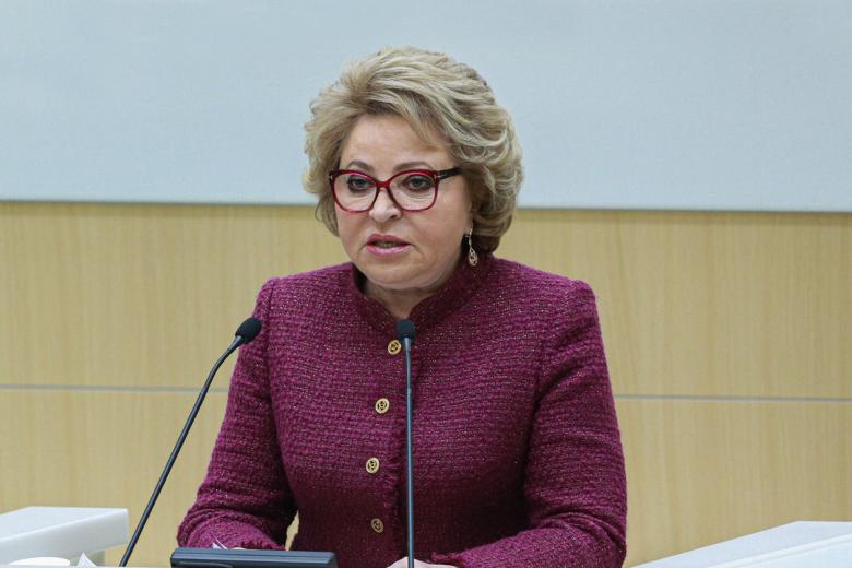 Спикер Совета Федерации Валентина Матвиенко