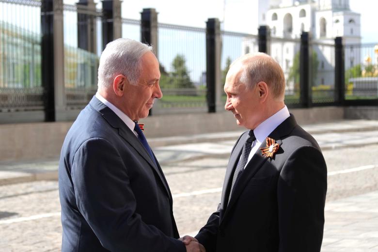 Биньямин Нетаньяху и Владимир Путин